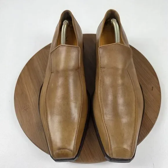Oliver Sweeney Dagher Shoes‎ Mens 10 Slip On Square Toe Leather Loafers Italy
